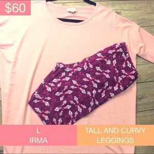Lularoe Large Irma and TC Leggings Outfit
